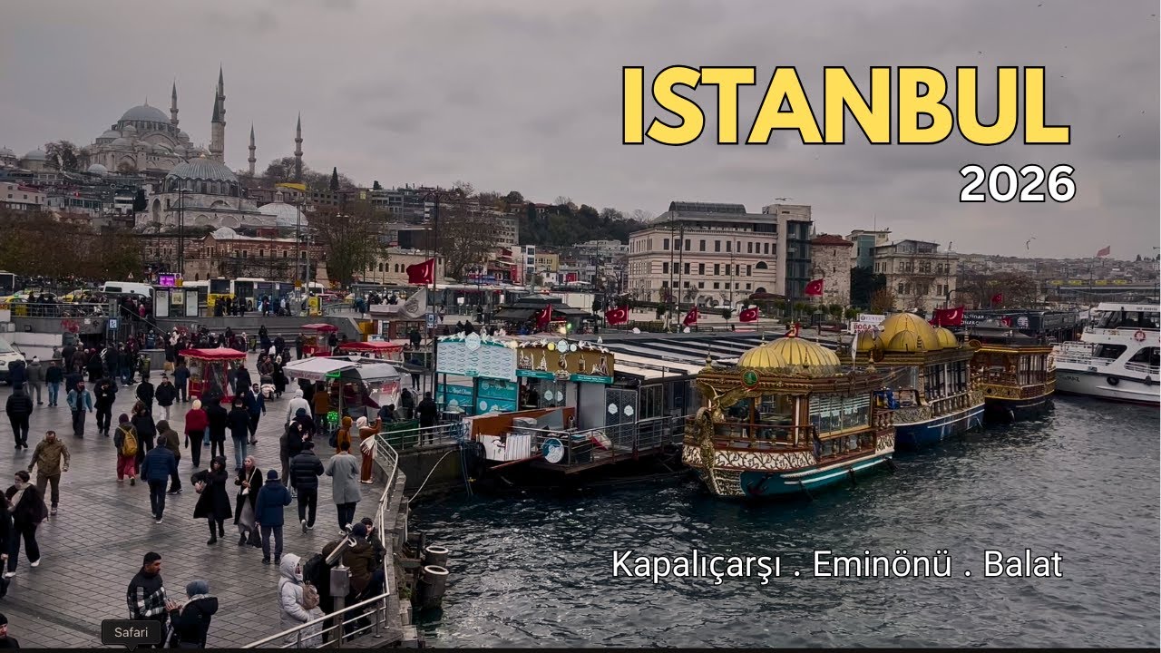 Istanbul Walking Tour 2026 | Grand Bazaar • Eminönü • Balat
