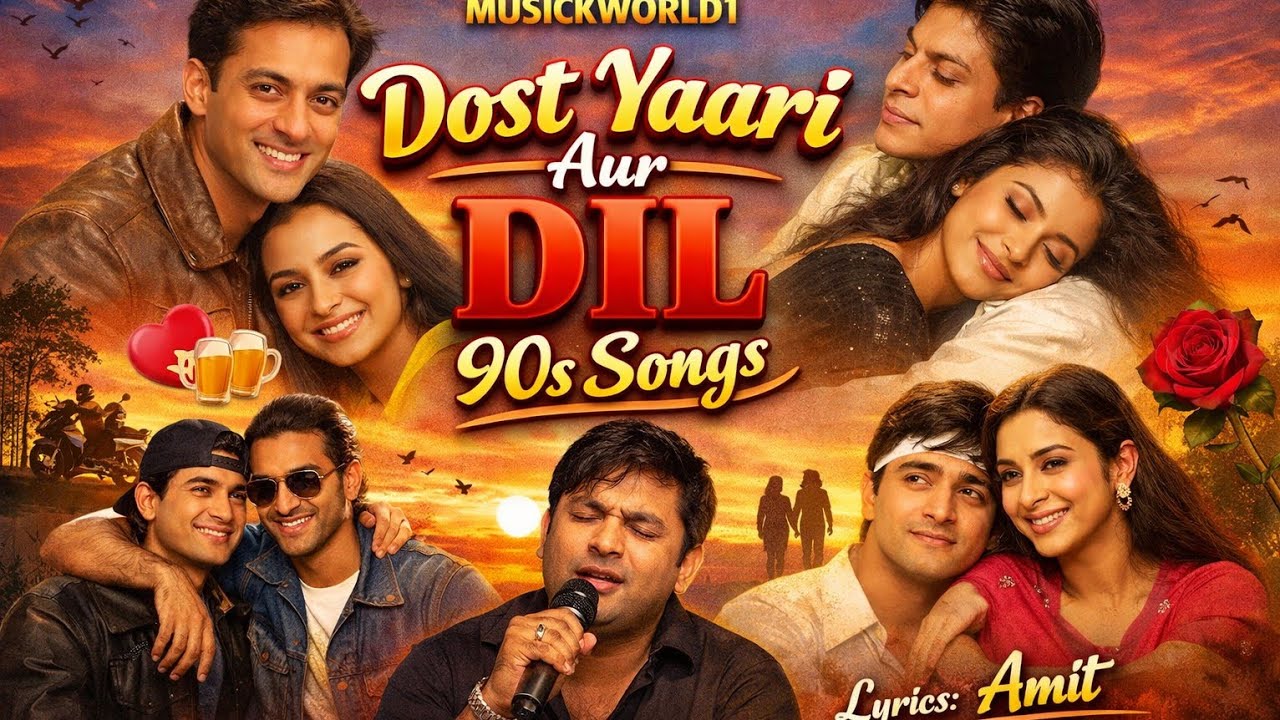 Dosti Yari Aur Dil ❤️ 90s Songs | Evergreen Friendship Love Song | Hindi Sad Songs | MusickWorld1