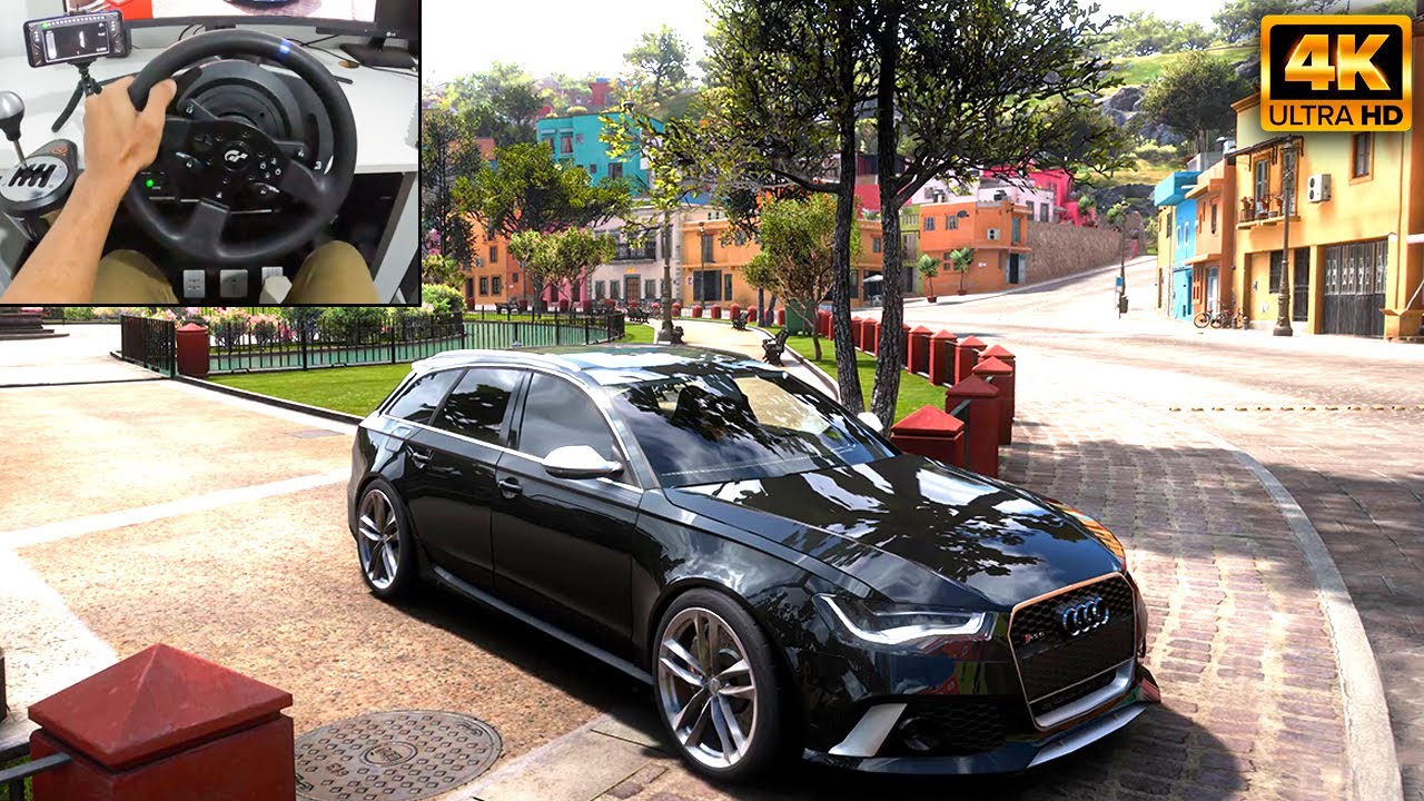 800HP Audi RS6 Avant | Forza Horizon 5 | Thrustmaster T300RS gameplay