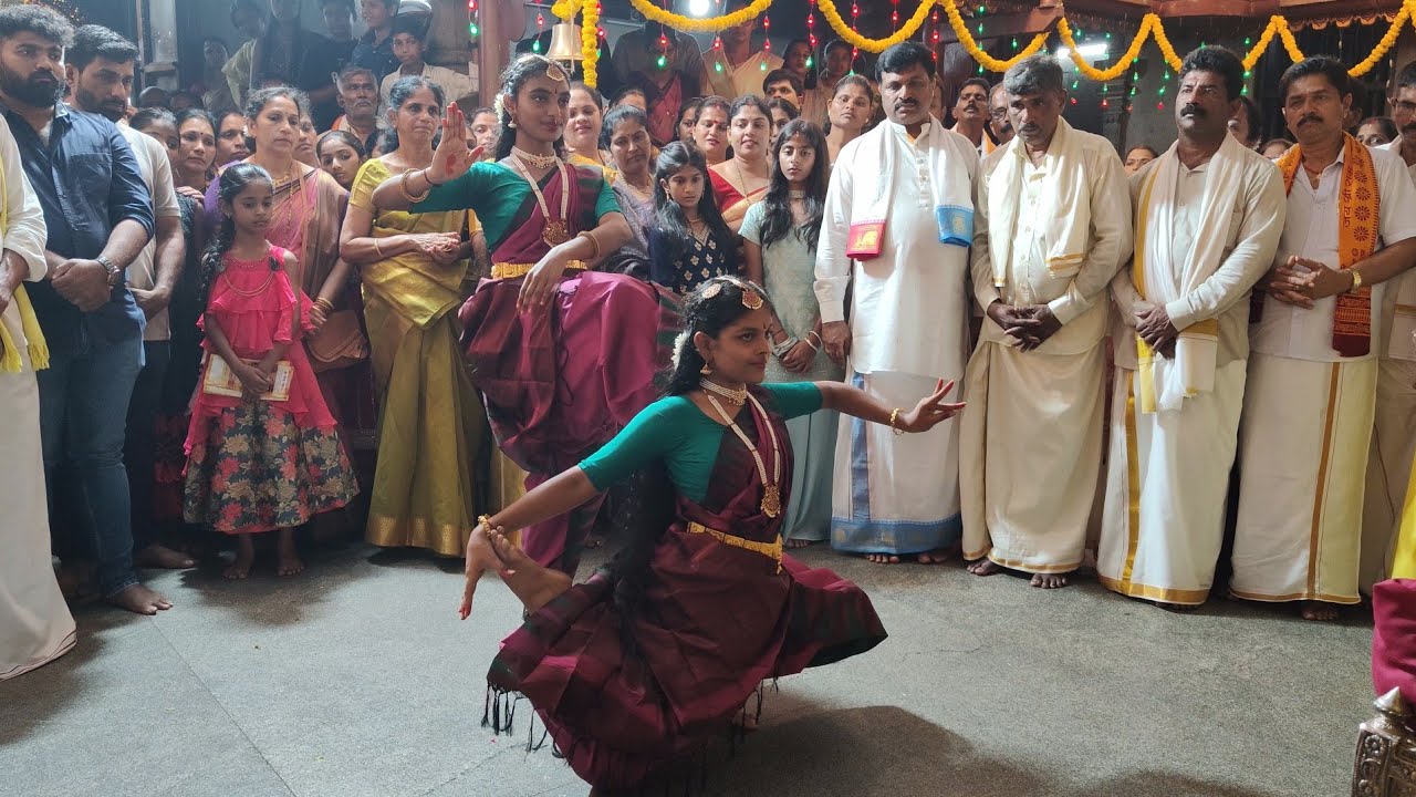Bharatanatya Performance By Nivya & Yashitha_Shri Vishwanatha Kshetra Katapady #rathotsava #katapadi