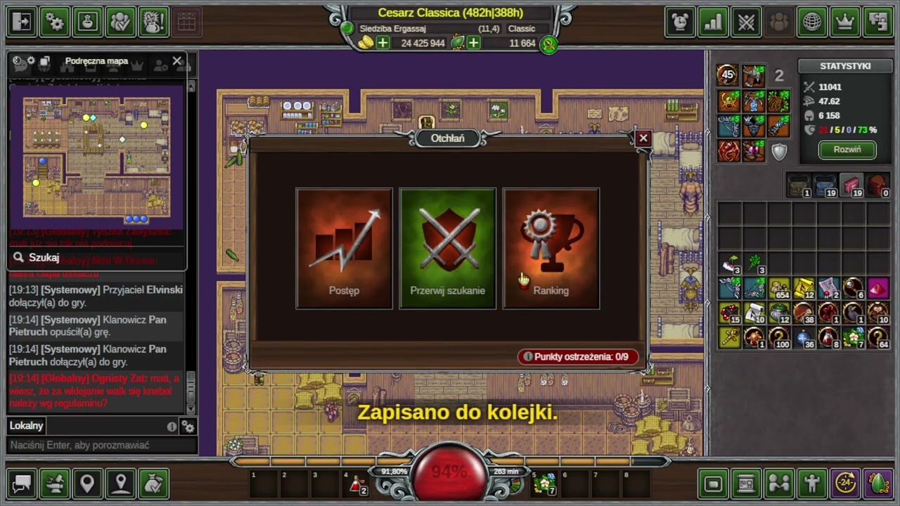 Margonem - OTCHŁAŃ TOPKOWYM ŁOWCĄ 300 LVL DUŻO +5 EQ DZIEŃ #2