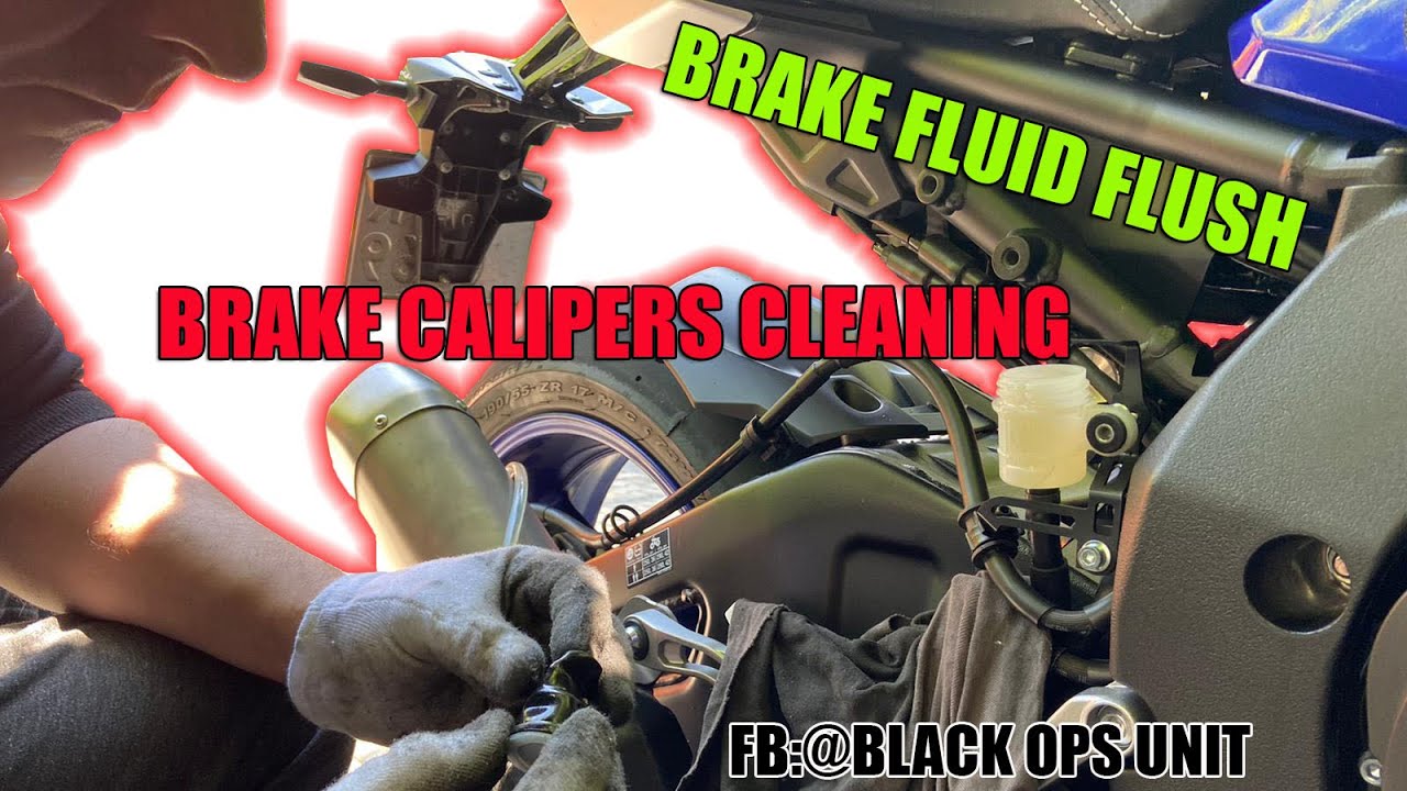BMW S1000R Brake Fluid Flush, Brake Caliper Cleaning (S1000RR, S1000XR)