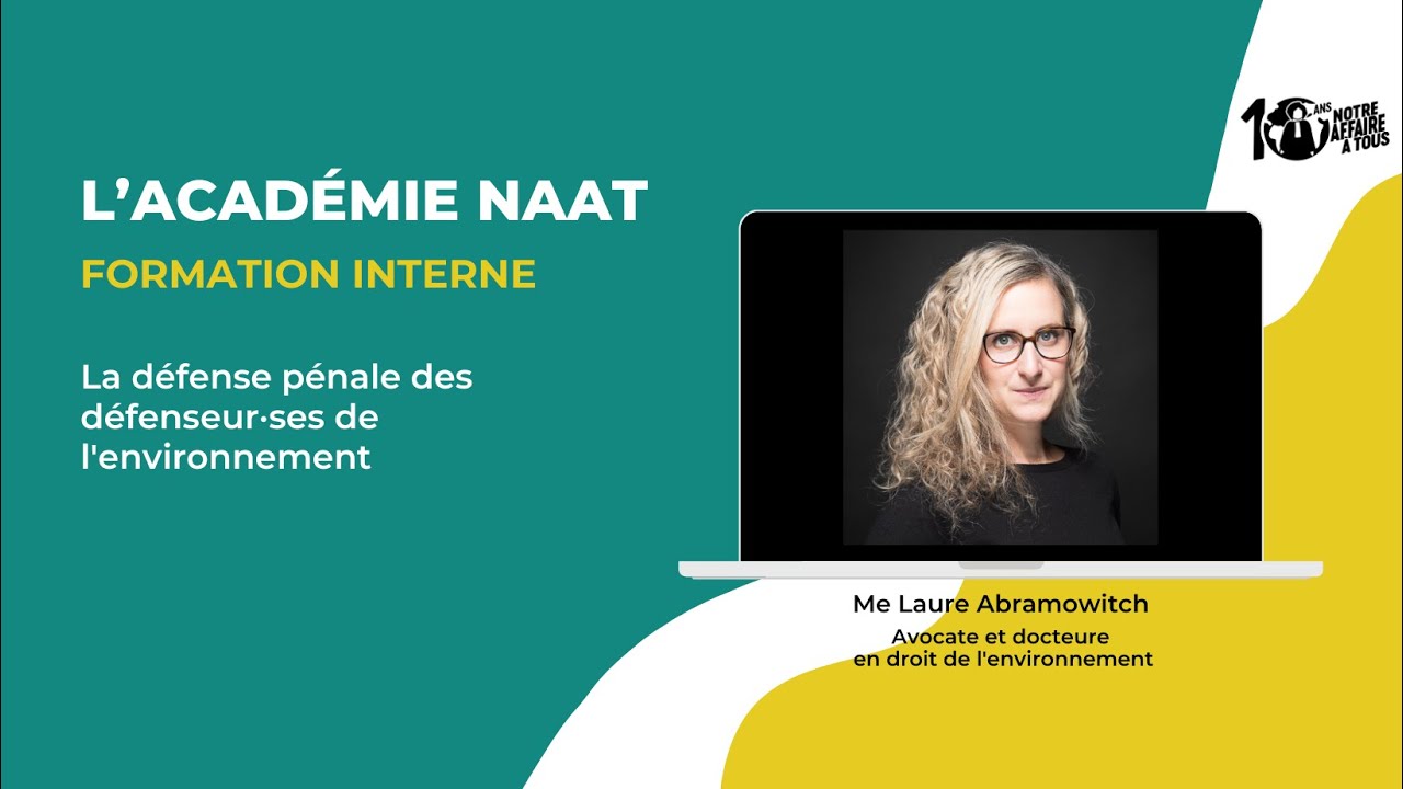 Académie NAAT - La défense pénale des défenseur·ses de l'environnement