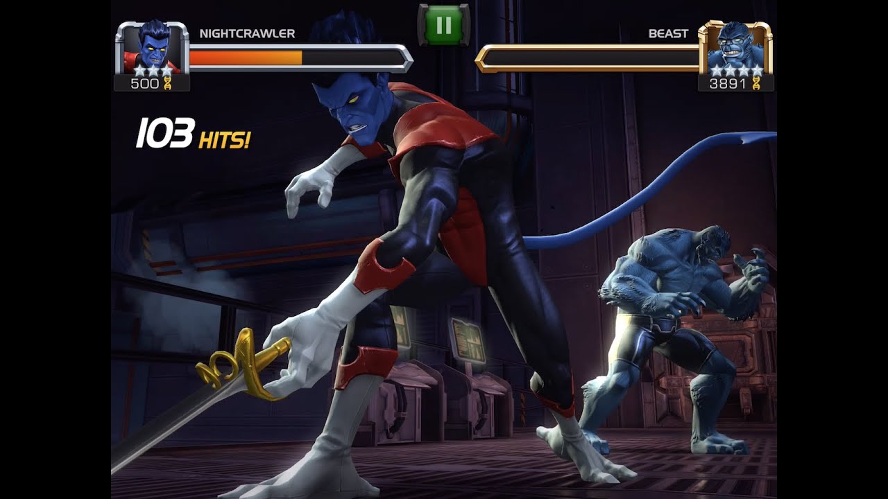 Nightcrawler Unboxing and Battle vs. Beast | Marvel Contest of Champions