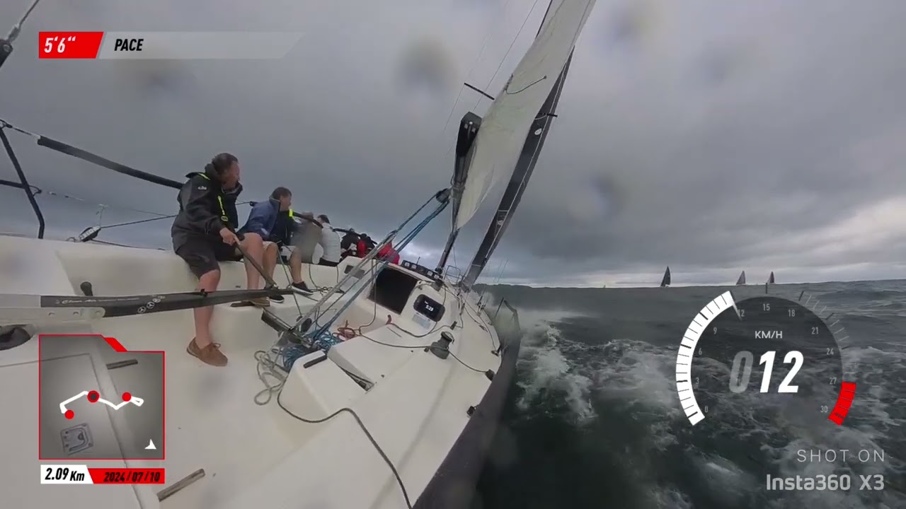 J105 -Trident - Surfing at 15.1 knots - 1/2