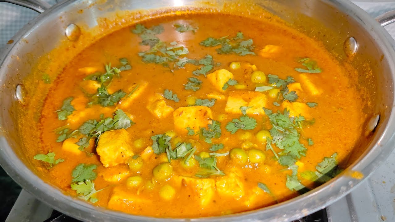 Dhaba style matar paneer/shahi matar paneer recipe 