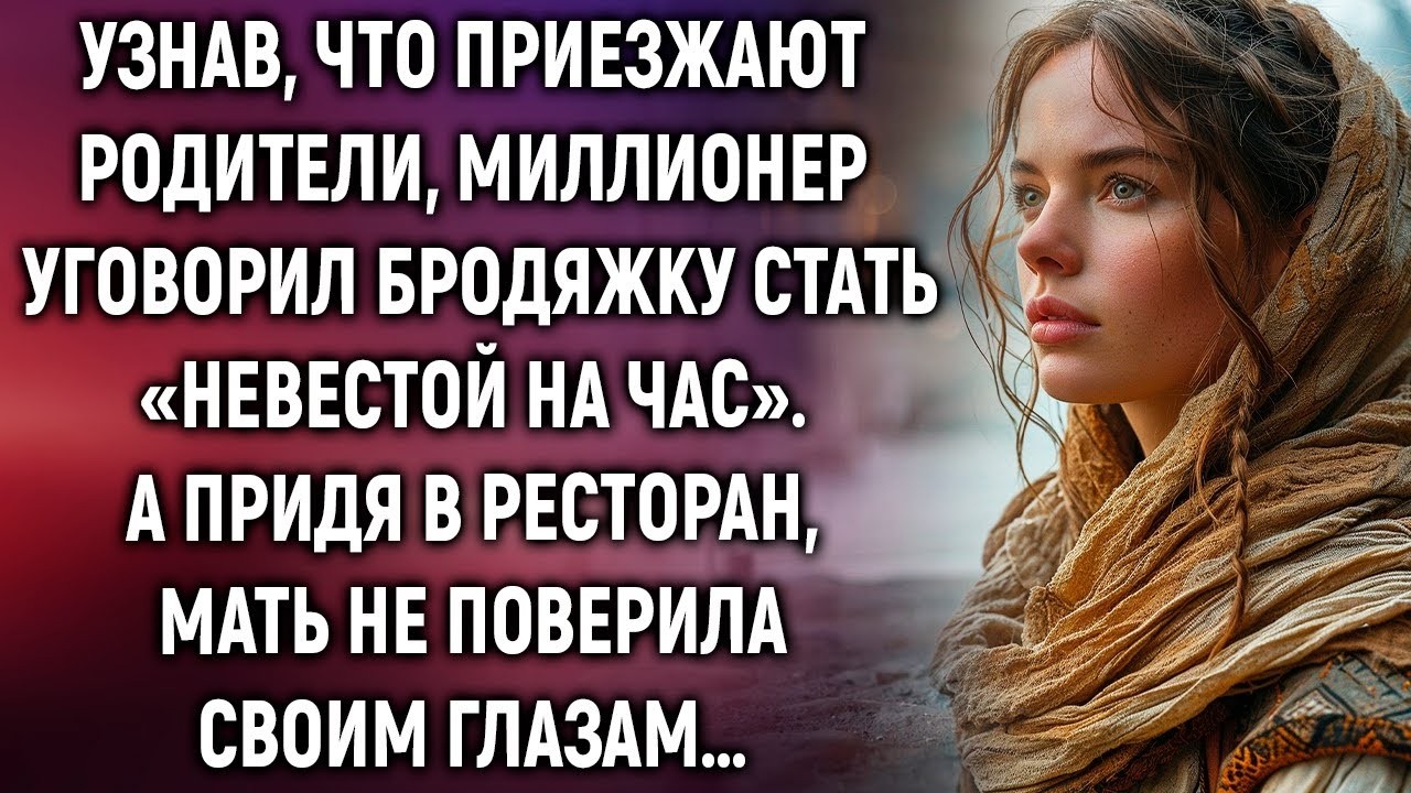 Узнав, что приезжают родители, миллионер уговорил бродяжку стать «невестой на час»  А придя…