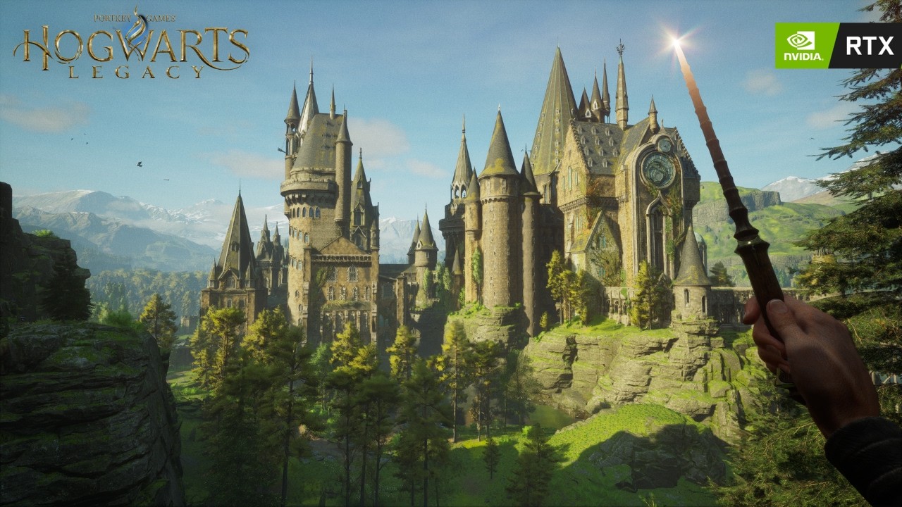 [4K] Hogwarts Castle Walking Tour in First-Person (Relaxing Ambience)