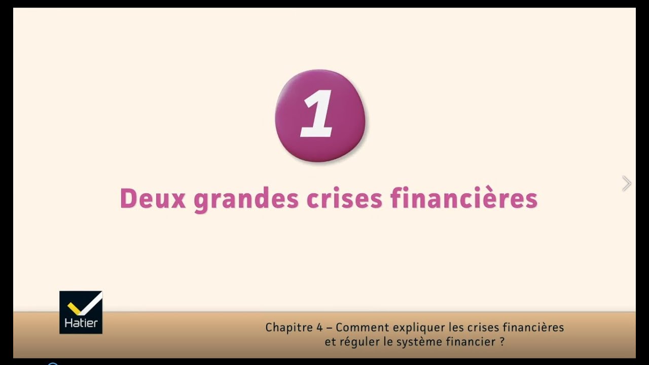 SES cours de Tle : 2 grandes crises financi&egrave;res