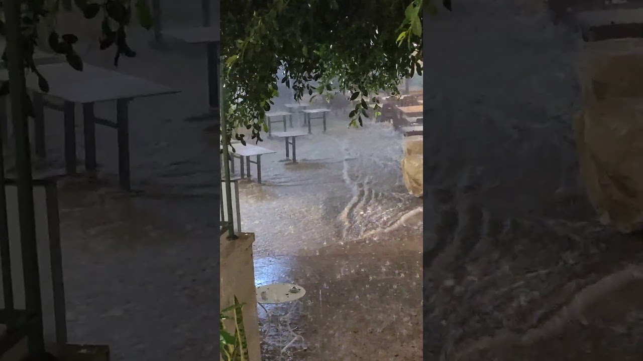 A huge storm on Cyprus island!