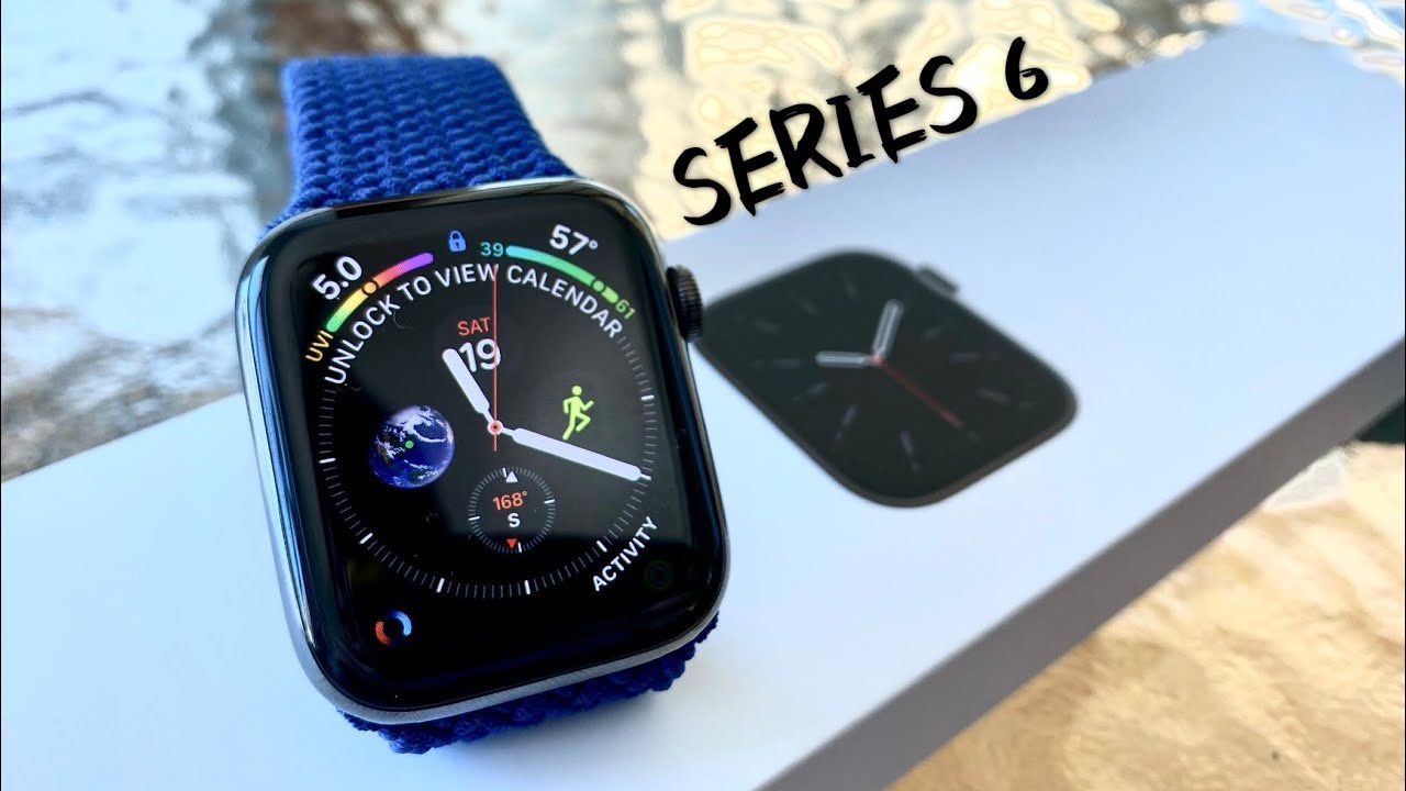 Apple Watch Series 6 Graphite Stainless Steel Unboxing | Atlantic Blue Braided Solo Loop Try-On
