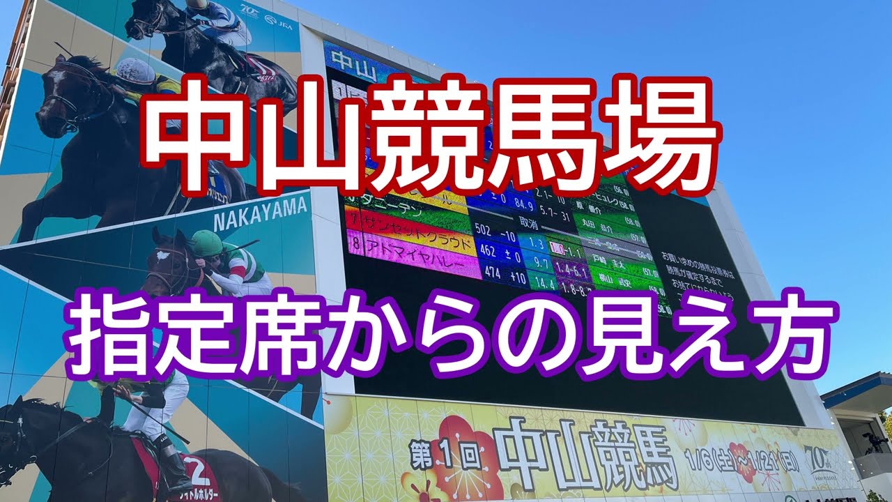 【中山競馬場】馬場の見え方（ゴール付近～４コーナー付近まで）