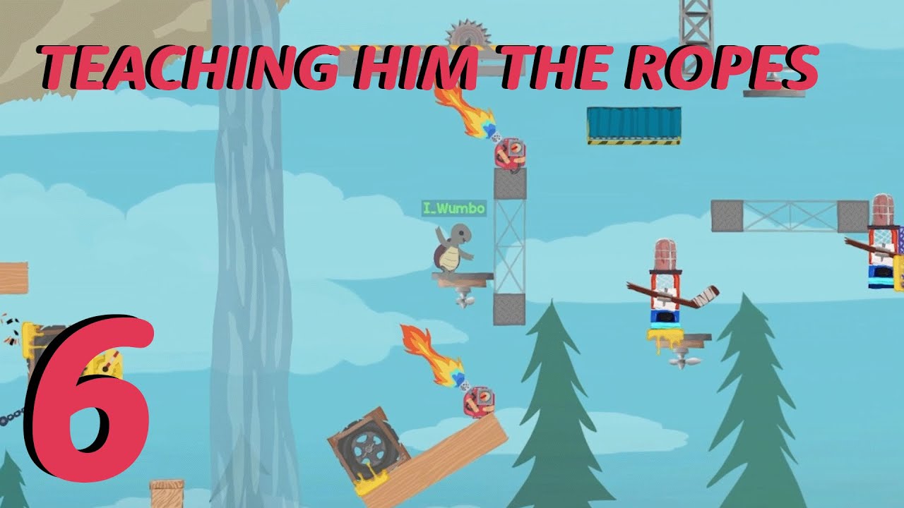 TEACHING HIM THE ROPES | Ultimate Chicken Horse