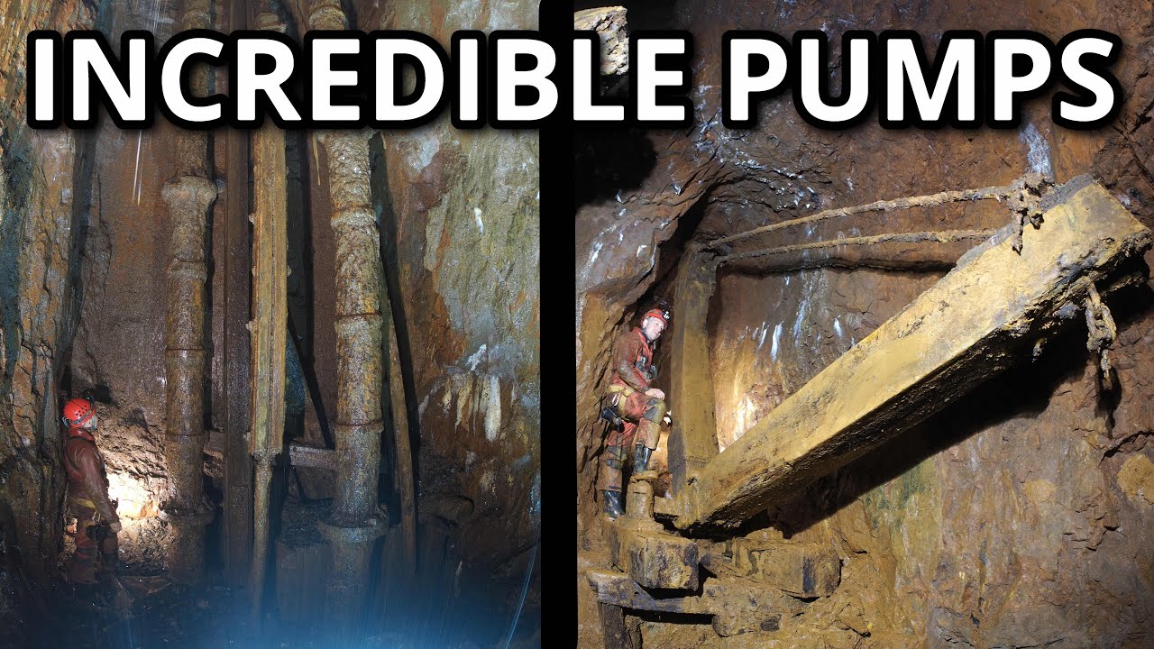 THE INCREDIBLE WATER PUMP ENGINE in WELSH LEAD MINE  - #abandonedmine #mineexploration