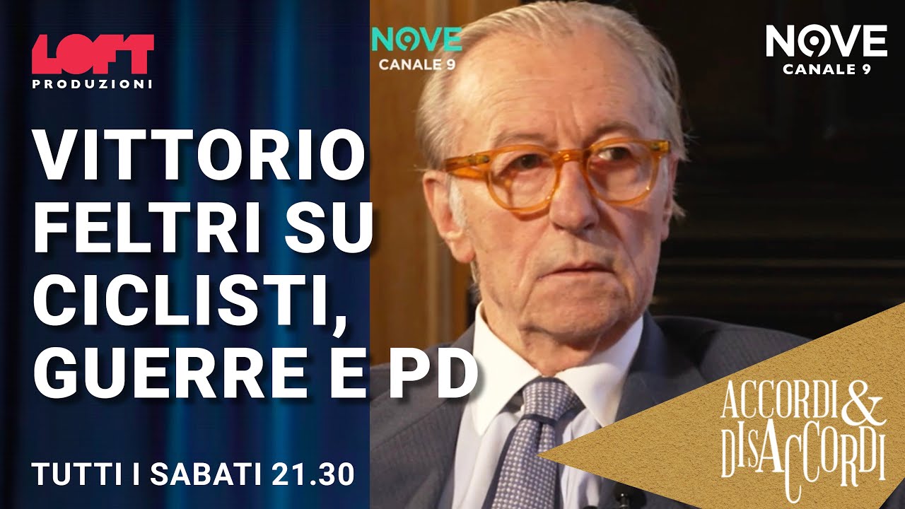 Vittorio Feltri su ciclisti, guerre e pd