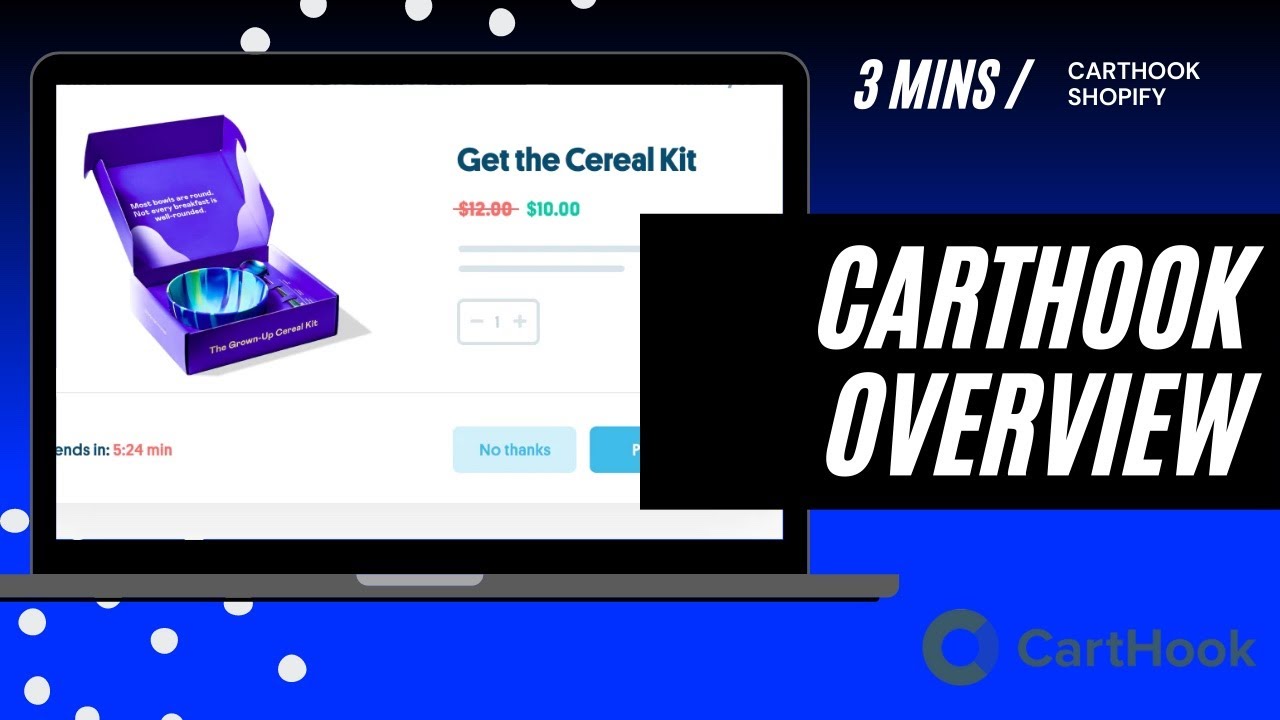 Carthook Post Purchase Offers Overview | Shopify 1-click Upsells