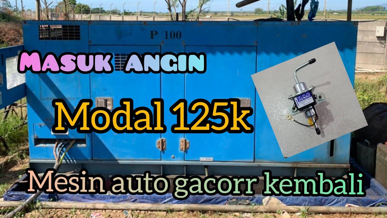 Genset Perkins 100kva //pompa solar rusak