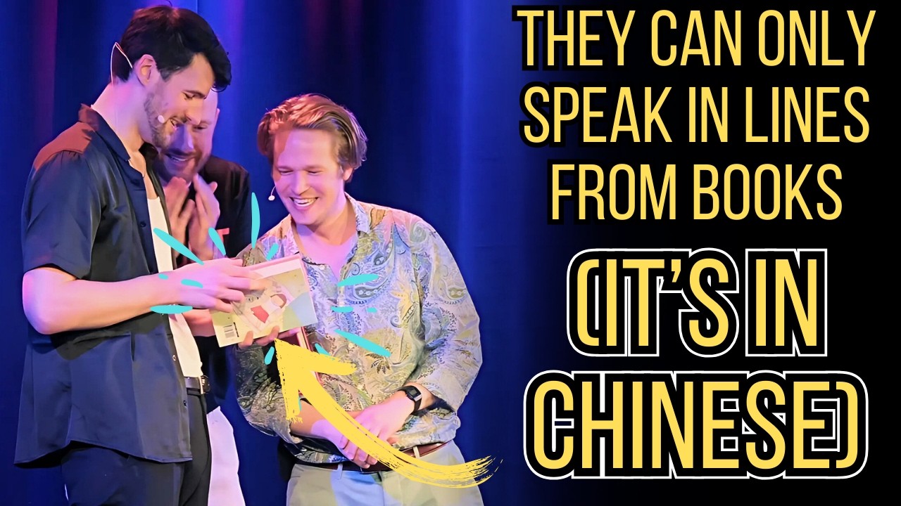 CHINESE SLUG MAN | The BOOK Game (They can only speak from RANDOM books)