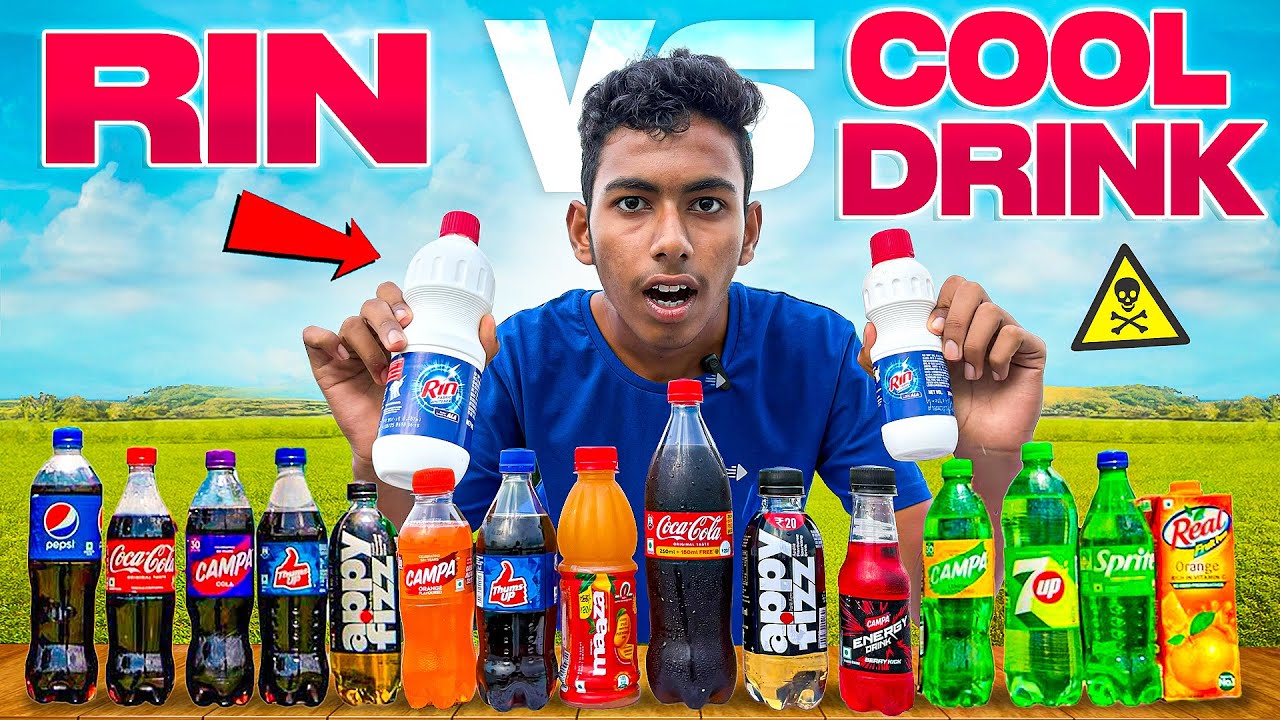 Rin Liquid + Soft Drink Experiment 🤯🤯 (Crazy Reaction Inside!)🥵🥵] LachaPetGoldHouse 