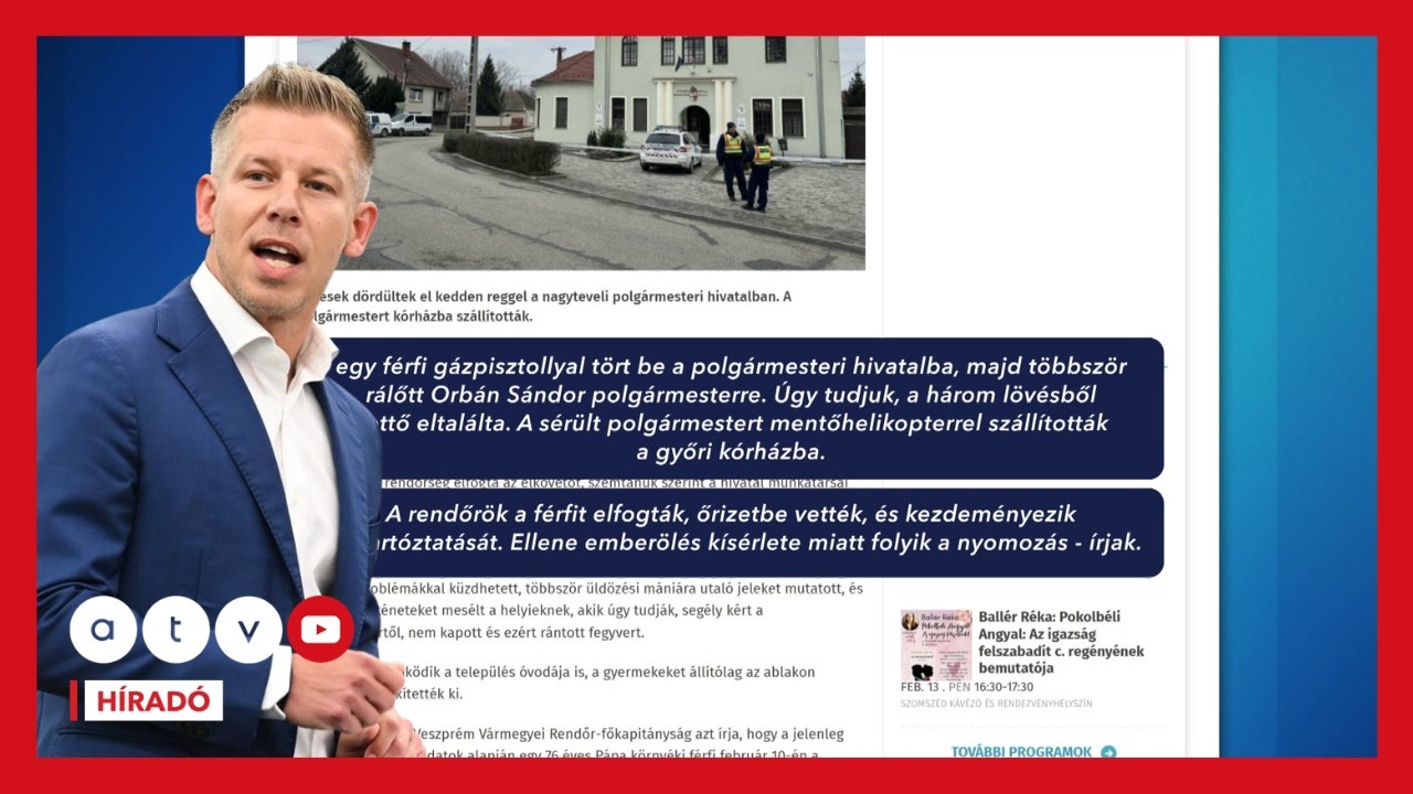 Háromszor rálőttek a nagyteveli polgármesterre, Magyar Péter is megszólalt az ügyben