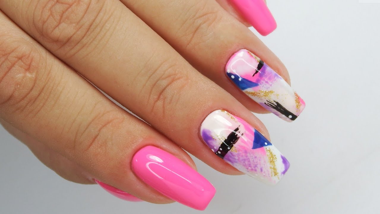Abstract nails / Colours by Molly