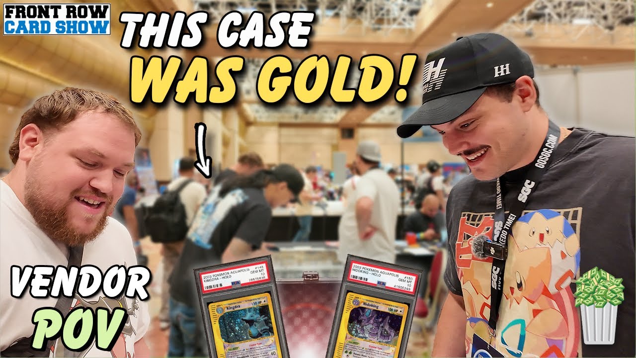 I Was SHOCKED By His COLLECTION! Las Vegas Front Row Card Show Vendor POV Day 2!