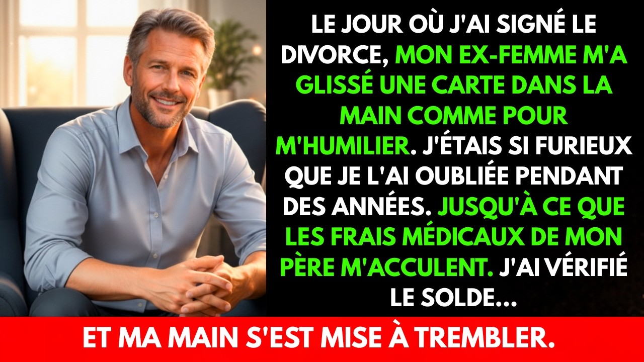 Mon ex-femme me glisse une CARTE pendant le divorce… deux ans plus tard, la BANQUE gèle mon compte