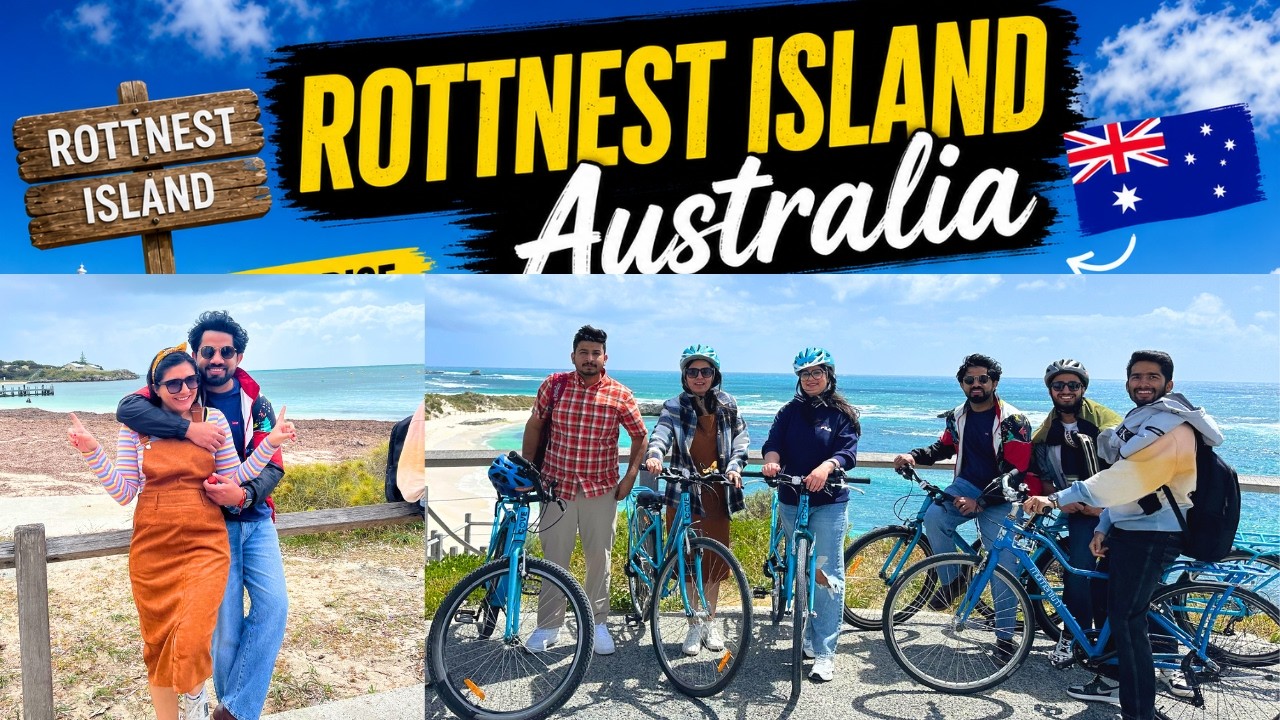 Rottnest Island Australia I  Best Day of Our Life I Perth Tour Guide Hindi Vlog Aussie Travel Couple