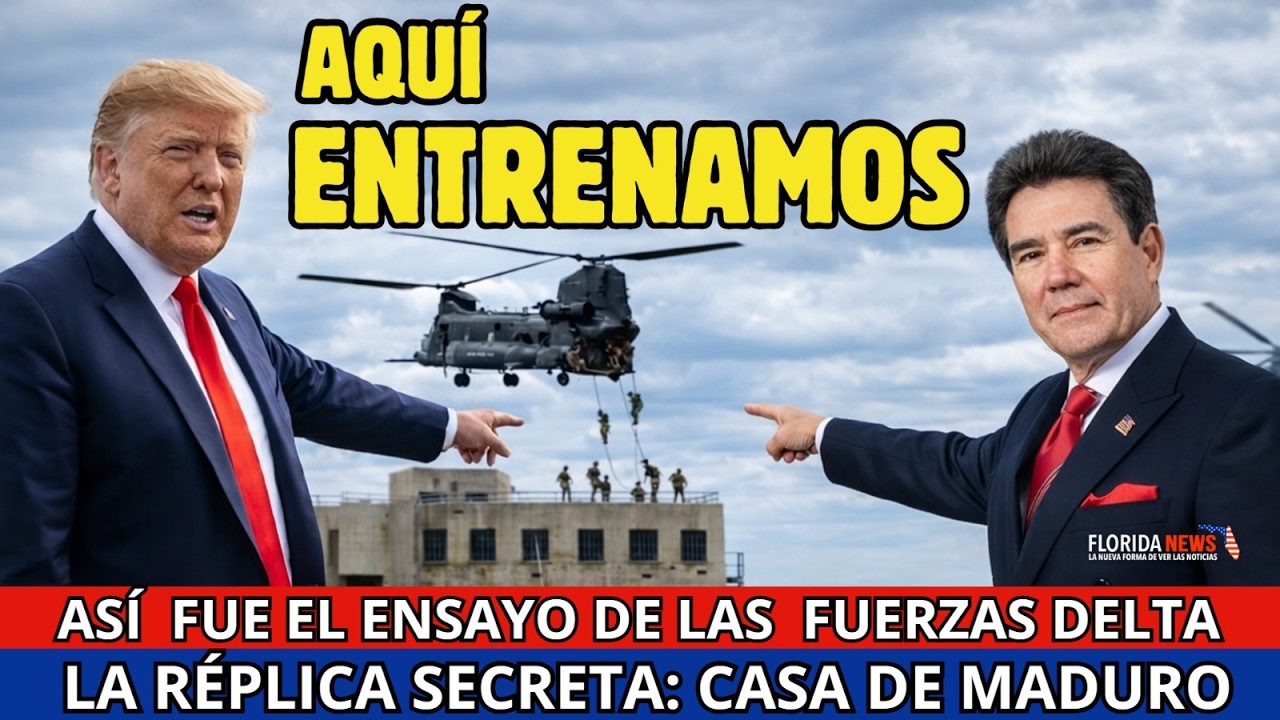 🚨 IMÁGENES INÉDITAS del ENSAYO delta: réplica secreta y caída de Maduro | Trump vuelve Fort Bragg