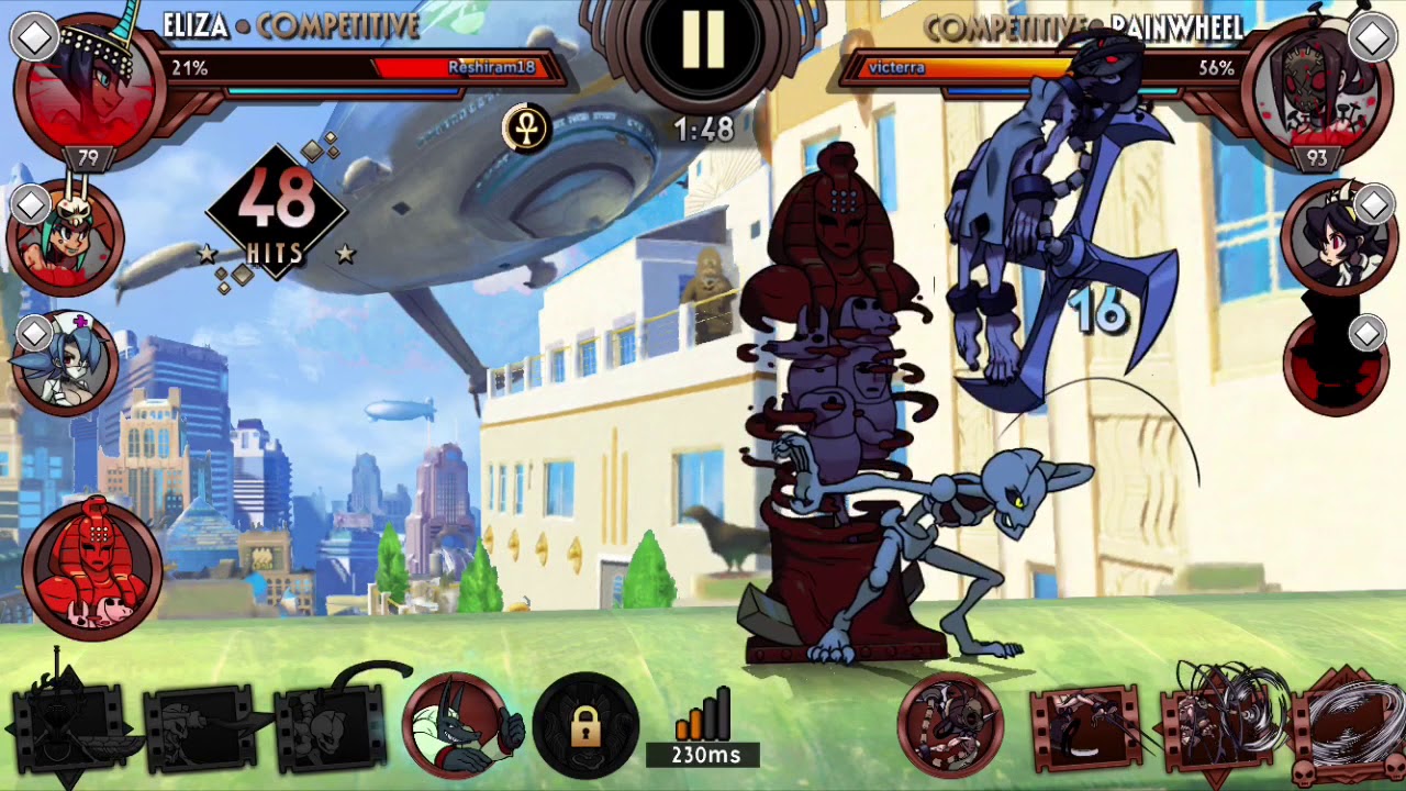Skullgirls Mobile Competitive PvP Match Log: 12/8/19