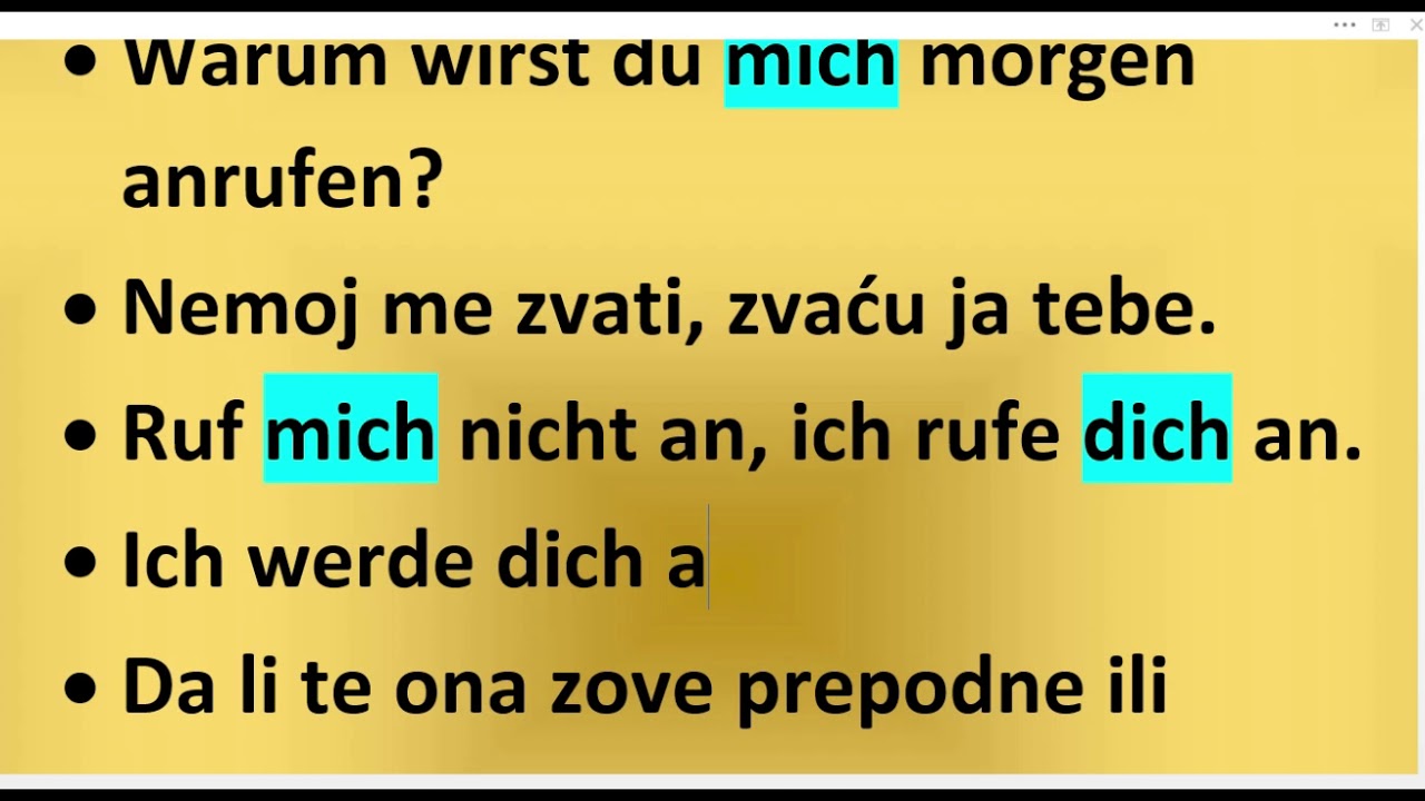 TEST IZ OSNOVNE NEMAČKE GRAMATIKE KOD PROF. JELENE