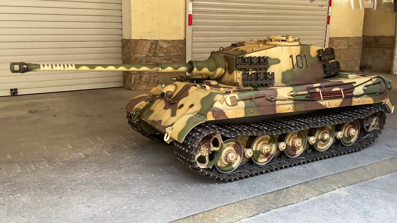 HUGE 1/6 Scale RC King Tiger Tank Will Blow Your Mind | Realistic WWII Beast in Action