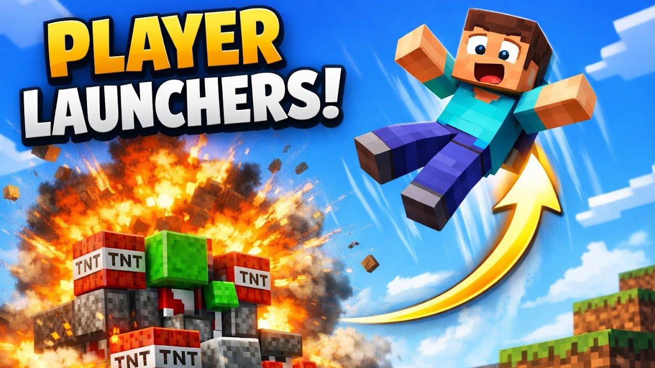Different Ways Players Launch Themselves in Minecraft Bedrock Edition