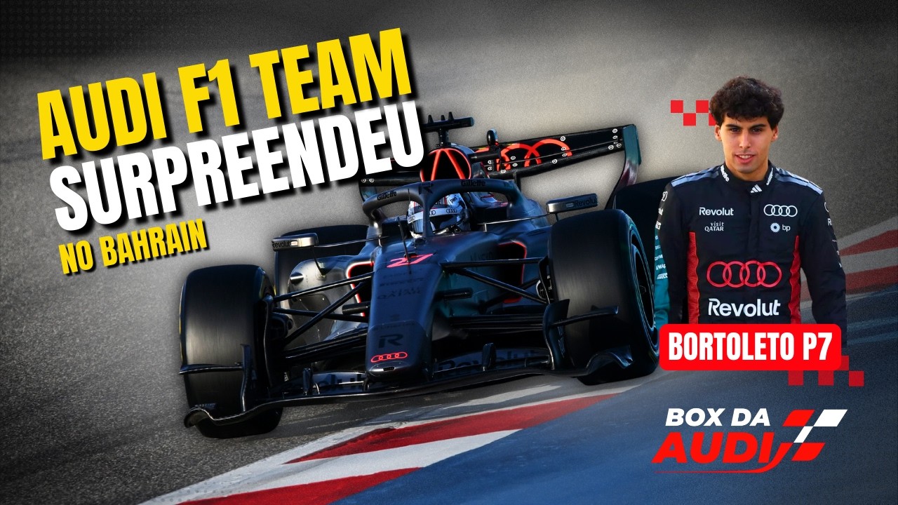 A AUDI ESTÁ PRONTA Analisamos os Dados do Bahrein e o Ritmo de Gabriel Bortoleto!