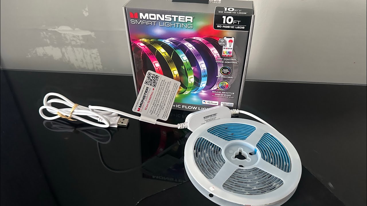 Распаковка светодиодных лент Monster Smart RGB+IC Flow.