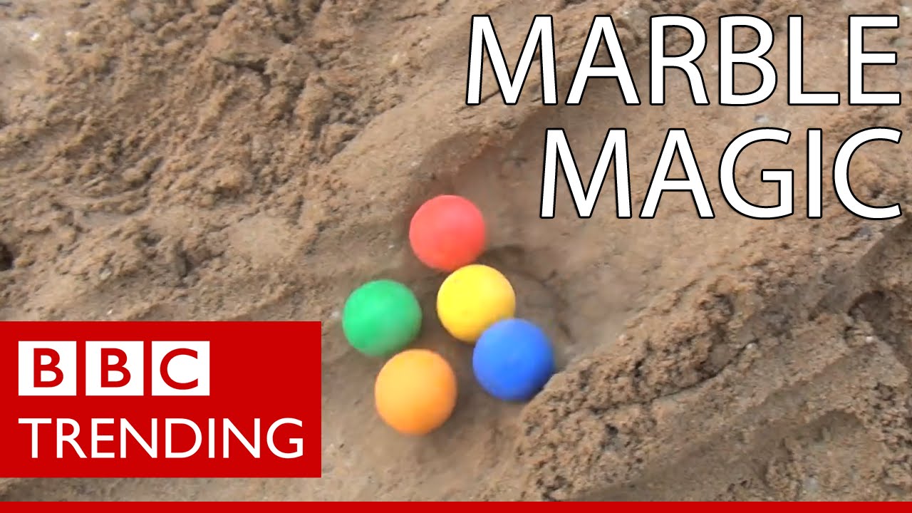 The marble racing craze that's captivated the internet - BBC Trending