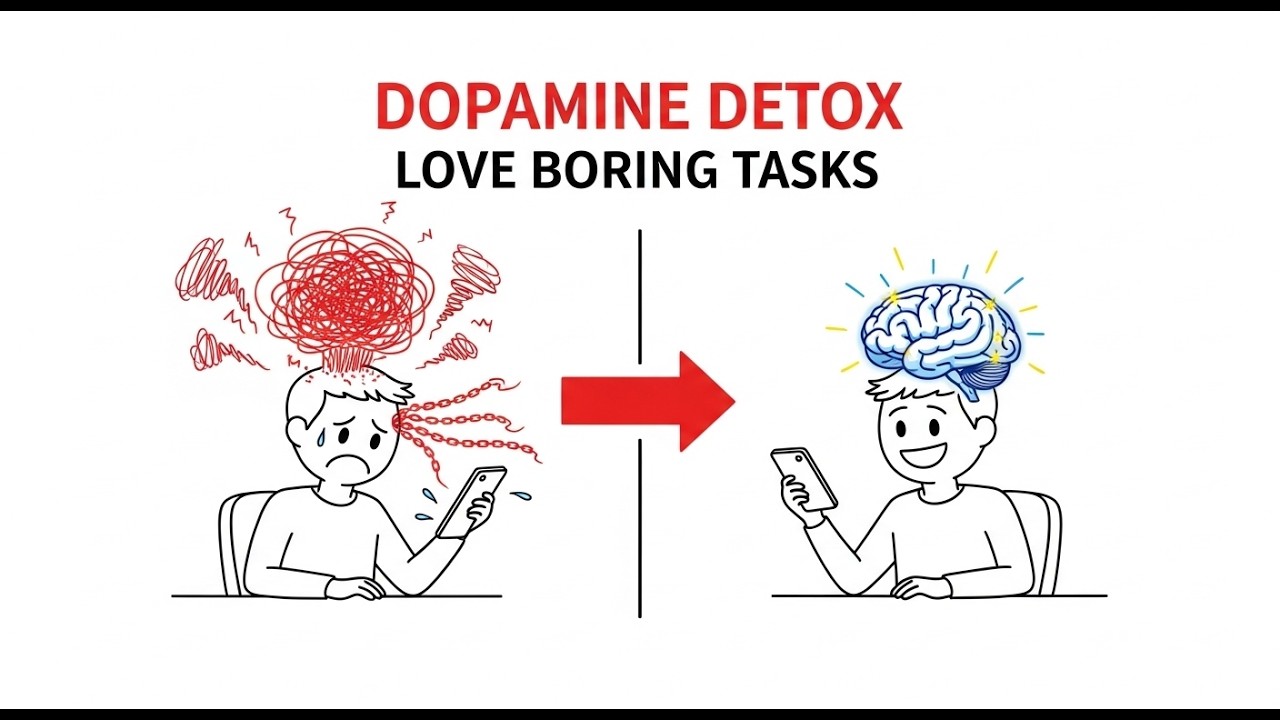 Dopamine Detox: Rewire Your Brain To Love Boring Tasks (Weird Trick)