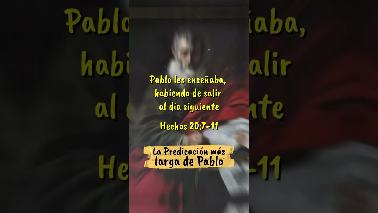 la predicacion m&aacute;s larga de Pablo #dios #shorts #biblia #viral