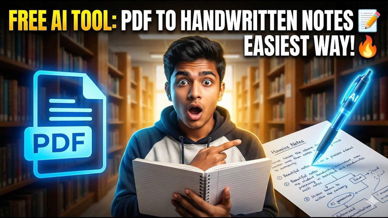 PDF to Handwritten Notes FREE AI Tool ✍️ | Convert PDF into Real Handwriting