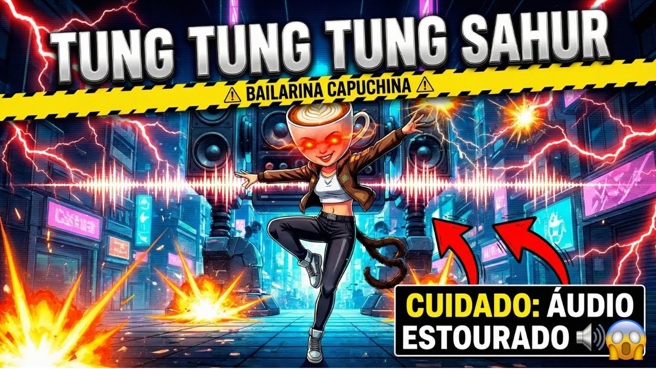TUNG TUNG TUNG SAHUR e a BAILARINA CAPUCHINA REBAIXADA a 80km/h 🚗💨