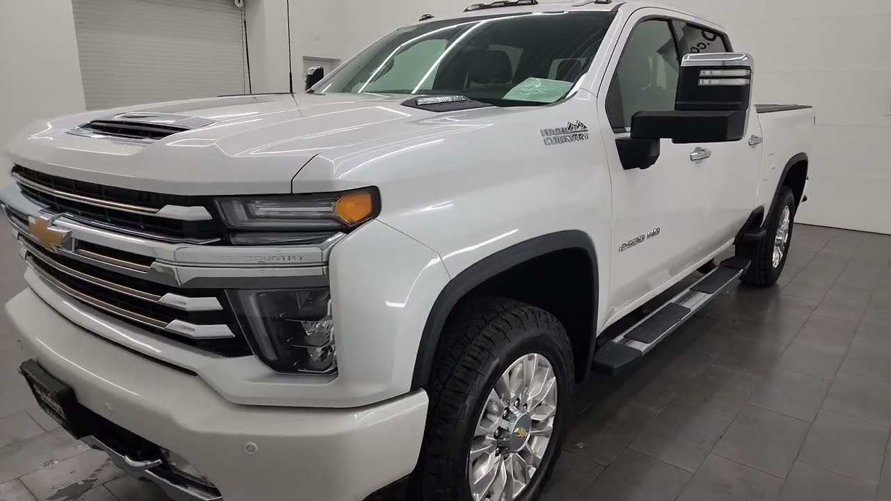 2021 CHEVROLET SILVERADO 2500 HIGH COUNTRY IRIDESCENT PEARL TRICOAT 4K WALKAROUND 14112Z ПРОДАНО!