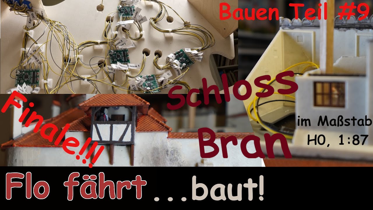 Schloss Bran von Faller Teil 9: Endlich fertig! Damit kann meine Märklineisenbahn im Glanz strahlen.