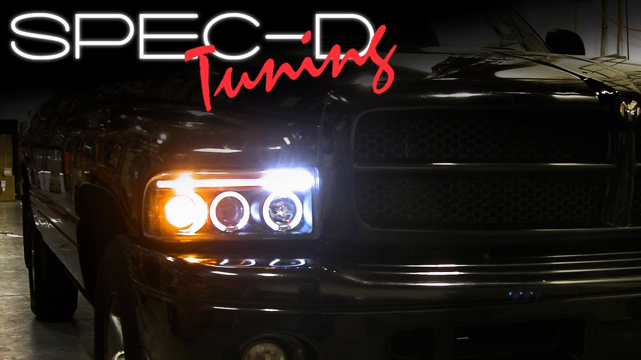 SPECDTUNING INSTALLATION VIDEO: 1994-2001 DODGE RAM HEAD LIGHTS / PROJECTOR HEAD LIGHTS
