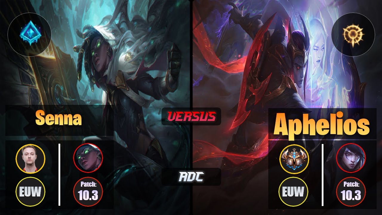 Rekkles SENNA (ADC) [Glacial Augment] VS APHELIOS - Challenger EUW Patch 10.3