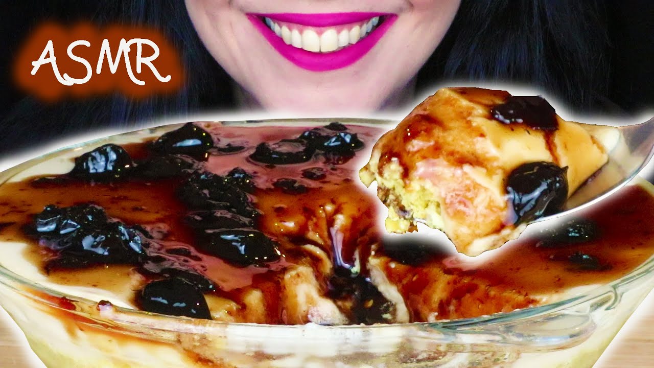 SOUR CHERRY CHEESECAKE 🍰 | No Talking | ASMR Mukbang - 먹방 | Real Eating Sounds