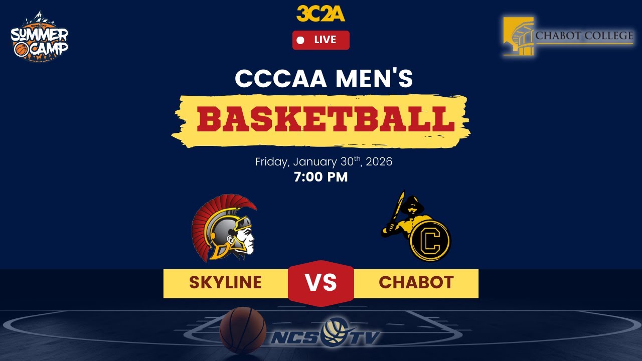 Skyline vs Chabot College Men's Basketball LIVE 1/30/26