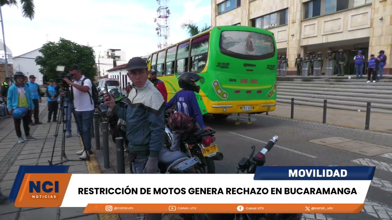 RESTRICCIÓN DE MOTOS GENERA RECHAZO EN BUCARAMANGA