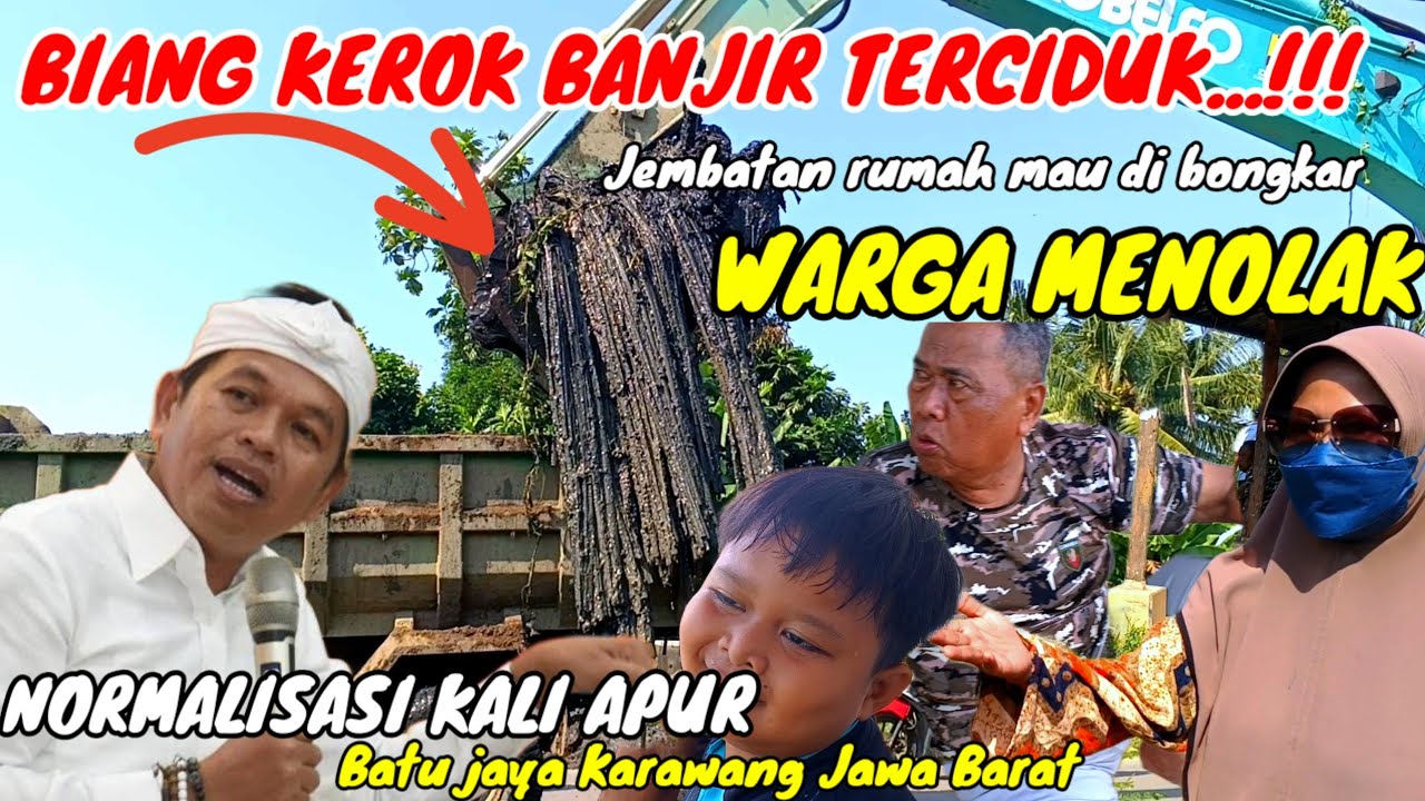 WARGA TETAP TIDAK MAU DI BONGKAR❗NORMALISASI KALI APUR TERKENDALA ATURAN,warga maunya bongkar semua