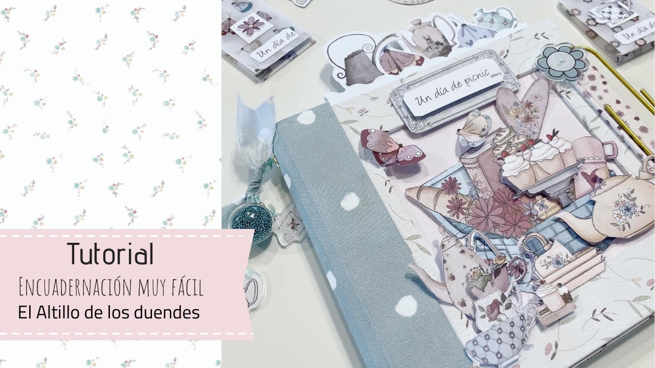 Como hacer álbum 🔝🔝🔝  El altillo de los duendes, ✂️ encuadernación MUY FÁCIL📔