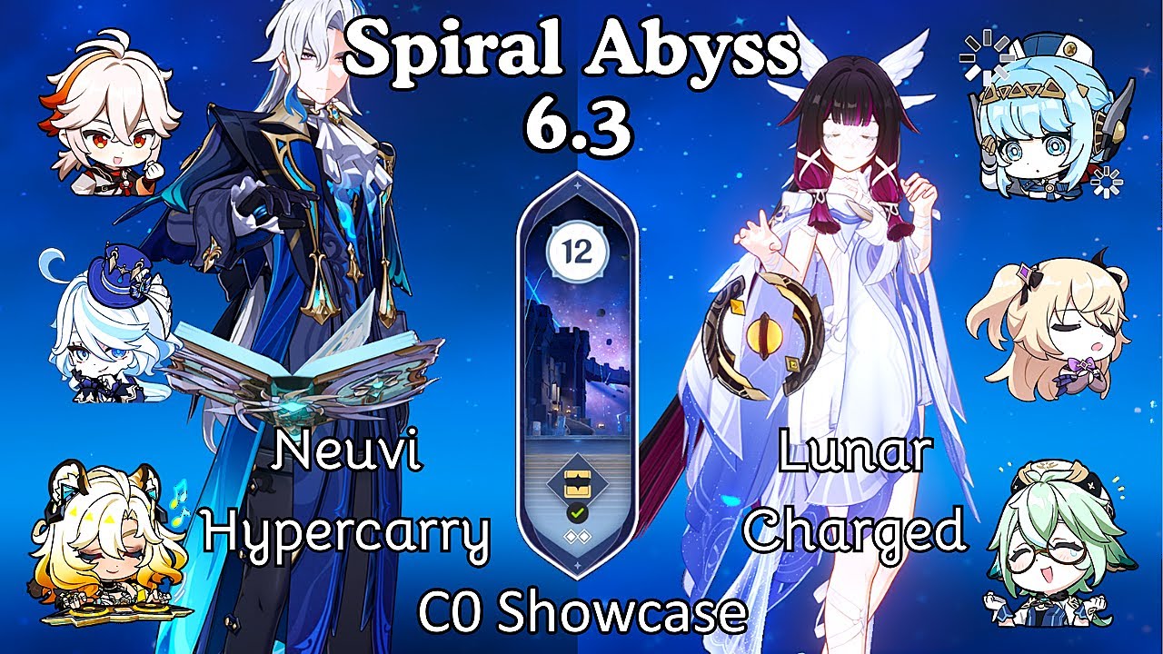 Spiral Abyss 6.3 | C0 Neuvillette X C0 Ineffa-Columbina Lunar Charged | F2P | Genshin Impact